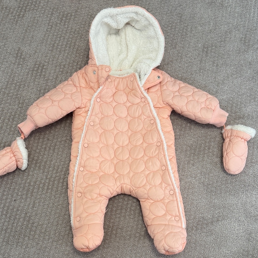 Urban Republic Blush Quilted Kids Footie